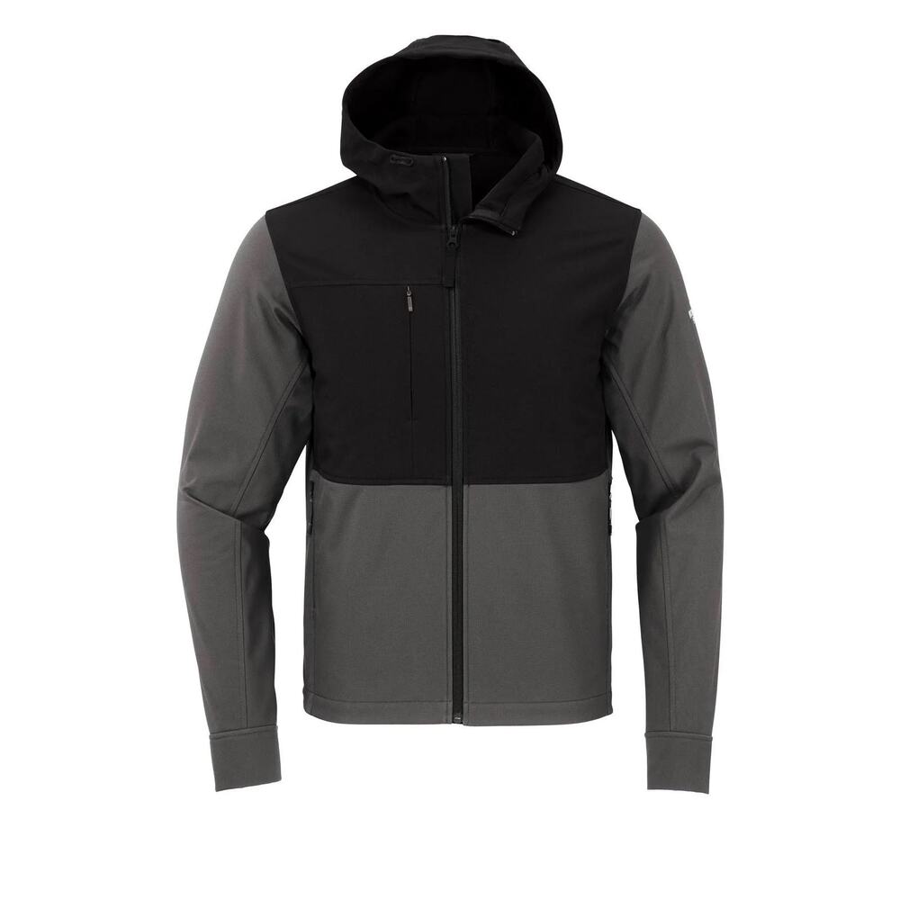 The North Face Castle Rock Softshell Jacket Hooded Gray Black Mens XL NF0A529R - Picture 13 of 14